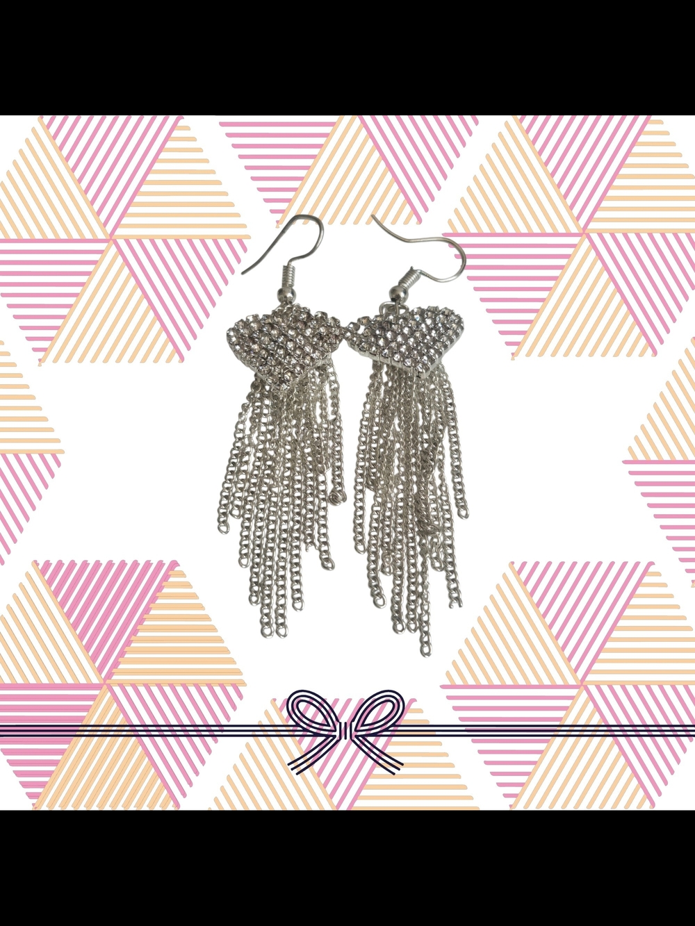 Silver Fringe Dangle Earrings - Women Jewelry